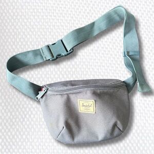 Herschel Supply Company Gray and Teal Belt Bag
